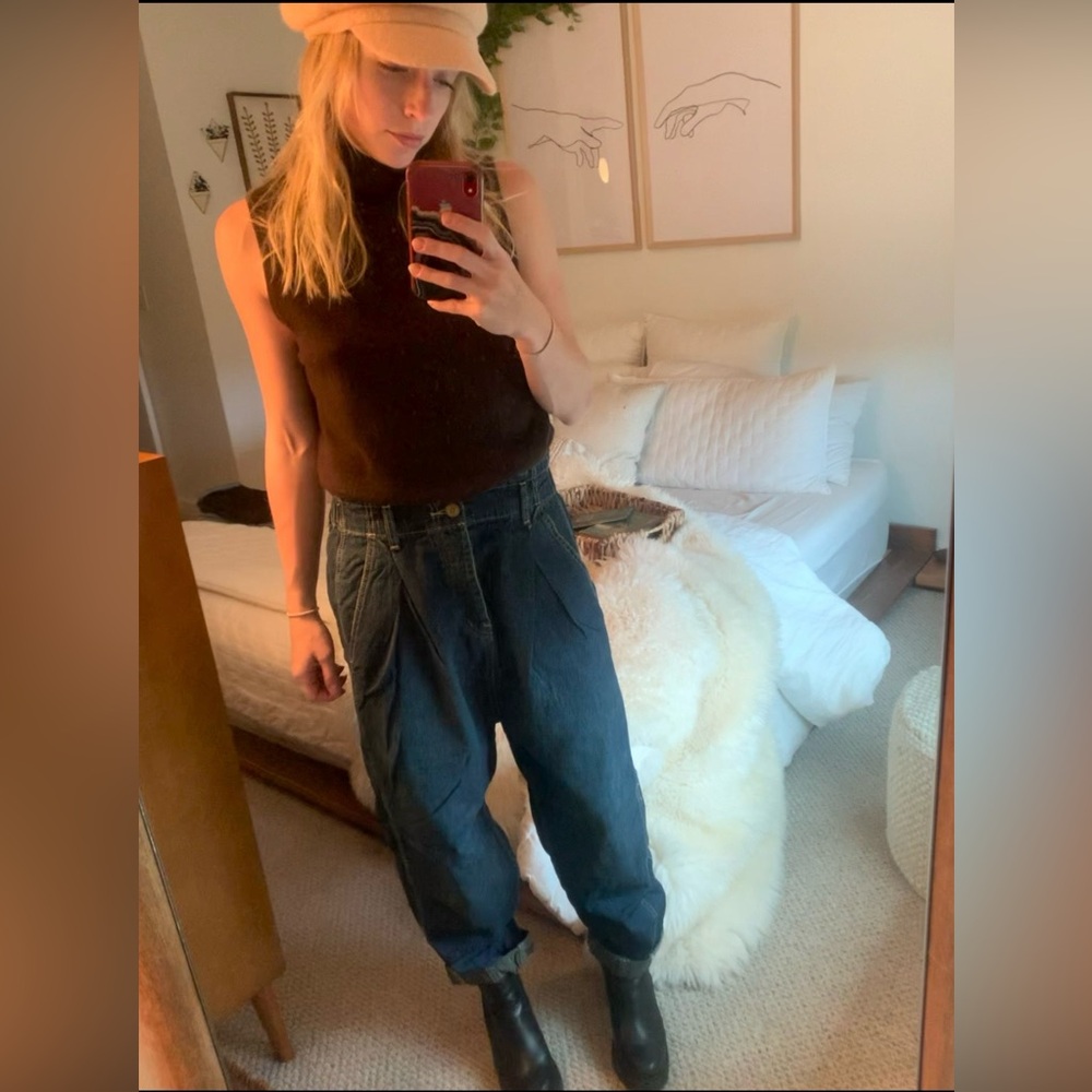 Free People Super Baggy Balloon Jeans